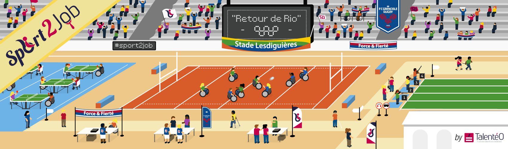 Sport2Job : Un tournoi multisport pour le retour de Rio !