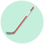 Icone-hockey sur glace Vert
