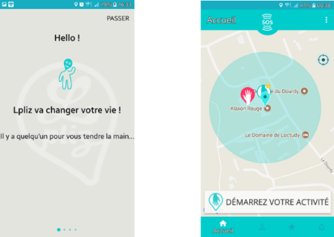 L'application Lpliz en fonctionnement!