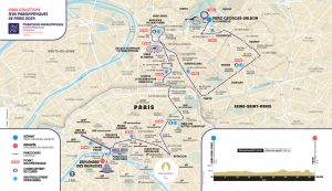 Parcours du marathon paralympique et du para cyclisme.