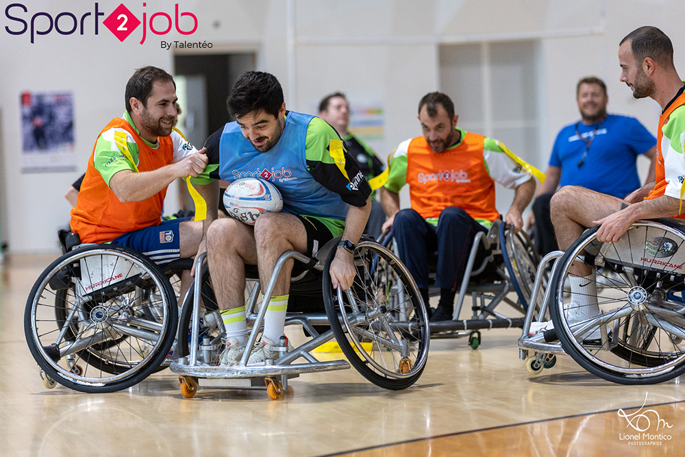 match de rugby à XIII fauteuil